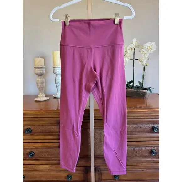 Lululemon Align High-Rise Pant 25” Washed Mauve Size 6 - Picture 2 of 7